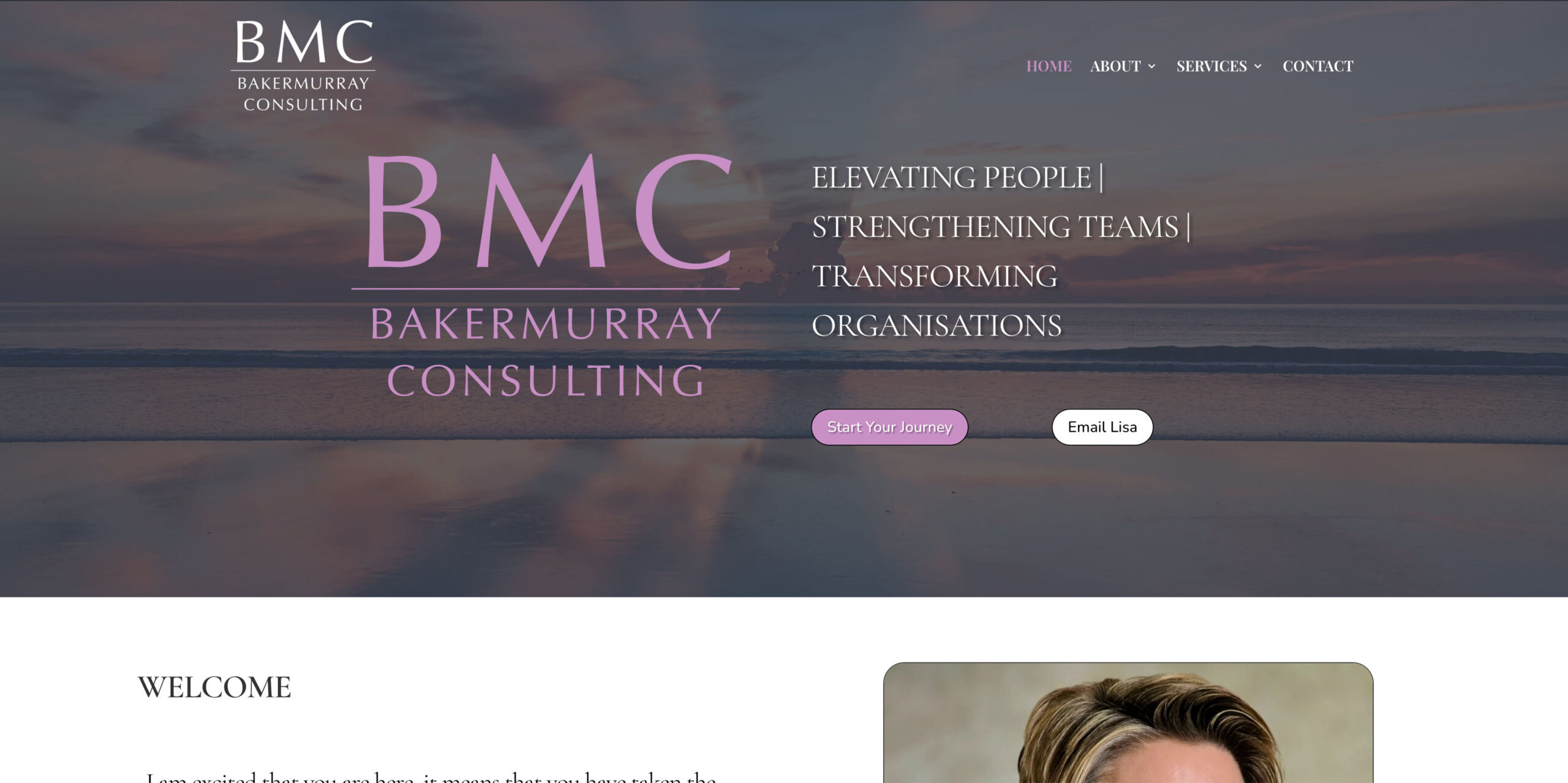 Baker Murray website desktop screenshot
