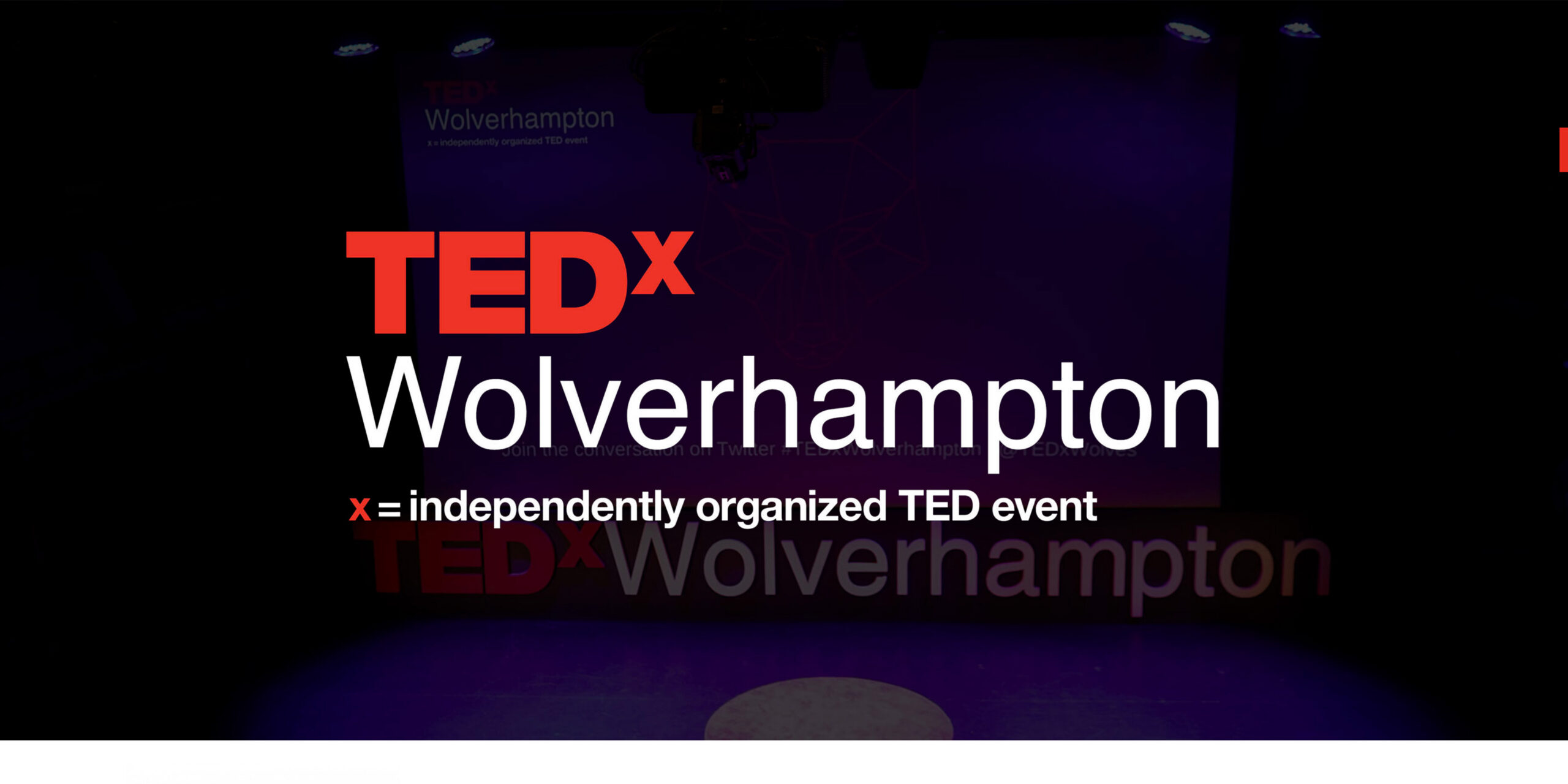 TEDxWolverhampton website desktop screenshot